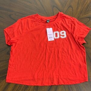 Wild Fable Touchdown 09  Cropped Tee